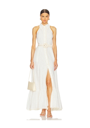 HEMANT AND NANDITA Shirt Dress in White. Size M. Also in L, XL.