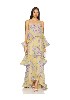 ELLIATT x REVOLVE Armani Maxi Dress in Yellow. Size M. Also in XS.