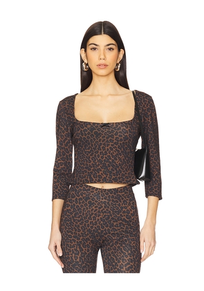 GUIZIO x REVOLVE Nea Printed Top in Brown. Size S. Also in L.
