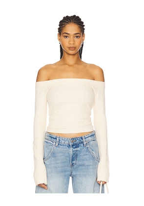 GUIZIO Mia Top in Ivory. Size XL. Also in L.