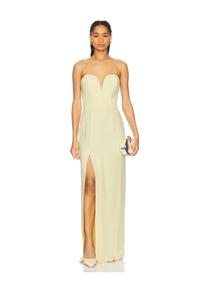 Amanda Uprichard x REVOLVE Cherri Gown in Lemon. Size M. Also in L, S, XL.