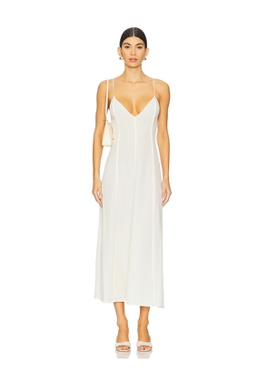 EAVES Imani Maxi Dress in Ivory. Size M. Also in L.