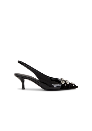 THE ATTICO Fiona 50mm Slingback in Black. Size 37. Also in 36, 40.