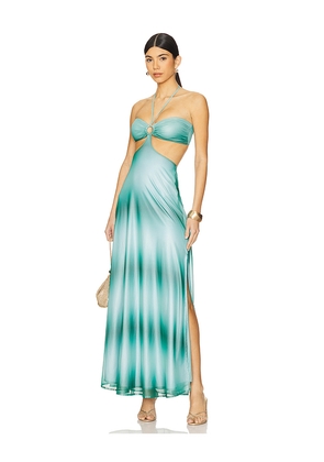 BOAMAR Lazuli Long Dress in Teal. Size M. Also in S, L.