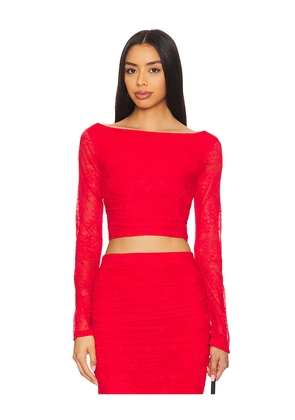 AFRM Noam Lace Top in Red. Size XL. Also in L.