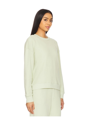 eberjey French Terry Sweatshirt in Sage. Size S. Also in M.