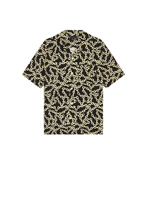 ALLSAINTS Link Short Sleeve Shirt in Black. Size M. Also in L.