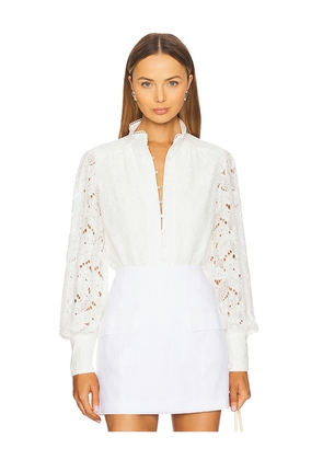 Bardot Remy Lace Bodysuit in White. Size 12. Also in 10, 6, 8.