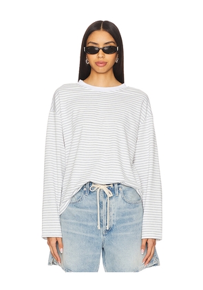 ALL THE WAYS Lily Long Sleeve Top in White. Size M. Also in L, S, XS, XXS.