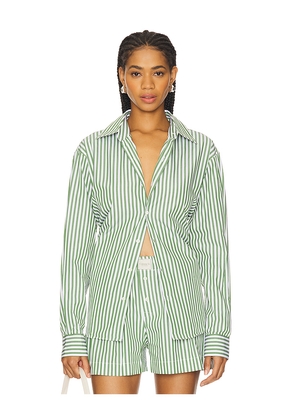 Comme Si La Shirt Classica in Green. Size M. Also in L, XL.