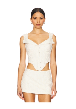 GUIZIO Chamonix Corset in Ivory. Size M. Also in L, S, XL, XS, XXS.