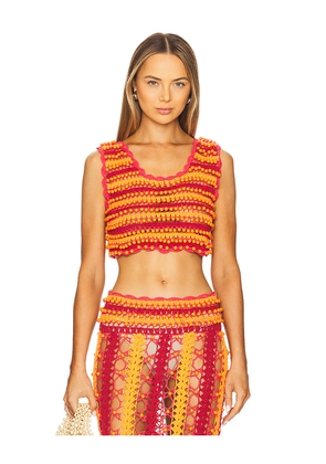 CeliaB X Revolve Top in Orange,Red. Size S. Also in XS.