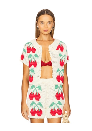 CeliaB X Revolve Top in Ivory. Size M. Also in L, S, XS.