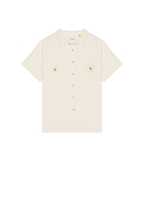 Critical Slide Morning Placement Shirt in Cream. Size S. Also in L.