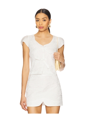 Amanda Uprichard Bryant Top in White. Size M. Also in L, S, XL.