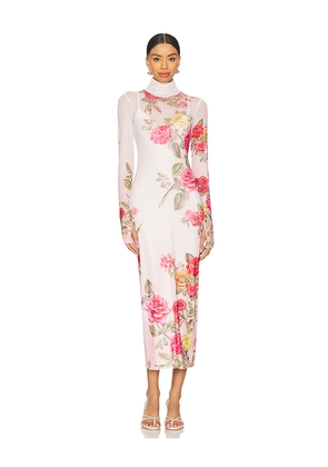 AFRM Shailene Mesh Dress in Pink. Size 2X. Also in XL, XXL, 1X.