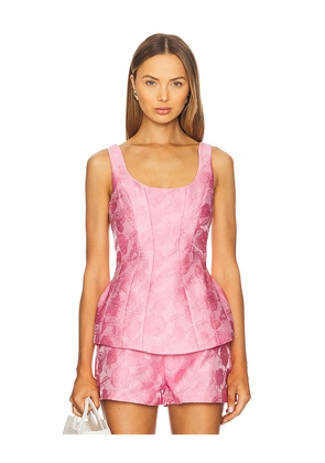 Amanda Uprichard Empire Top in Rose. Size M. Also in L, S, XS.