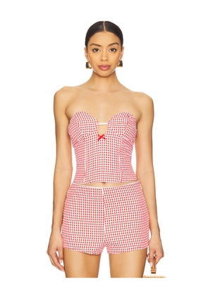 BY.DYLN Magen Bodice in Red. Size M. Also in L, S, XL.