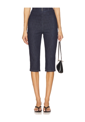 BY.DYLN Alix Capri Jeans in Blue. Size M. Also in XS, S, XL.