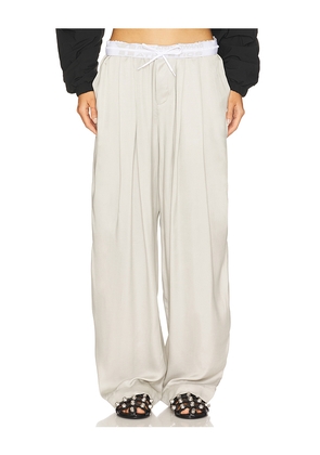 Alexander Wang Trouser Turned Down Waistband in Light Grey. Size S. Also in M.