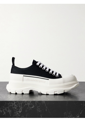 MCQUEEN - Tread Slick Canvas Exaggerated-sole Sneakers - Black - EU 34,EU 34.5,EU 35,EU 35.5,EU 36,EU 37,EU 38.5,EU 39,EU 39.5,EU 40,EU 40.5,EU 41,EU 41.5,EU 42