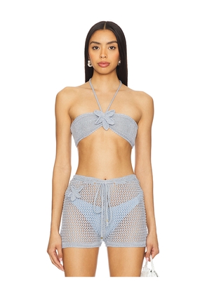 Bananhot Zorya Top in Baby Blue. Size XL. Also in XS/S, M/L.