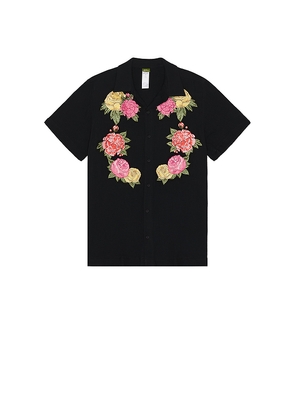 Agua Bendita Jack Shirt in Black. Size S. Also in M.