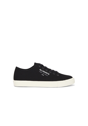 ALLSAINTS Undgrnd Can Low Top in Black. Size 7. Also in 12.