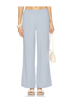 Bobi Beach Wide Leg Pant in Baby Blue. Size M. Also in S, XS, L, XL.
