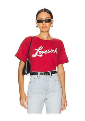 DAYDREAMER Lovesick Merch Tee in Red. Size L. Also in XL, XS.