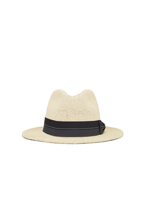 Brixton Roma Straw Fedora Hat in Tan. Size M. Also in L, S, XL/1X.
