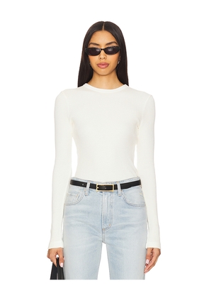 Citizens of Humanity Pilar Waffle Crewneck in White. Size S. Also in M, XL, XS.