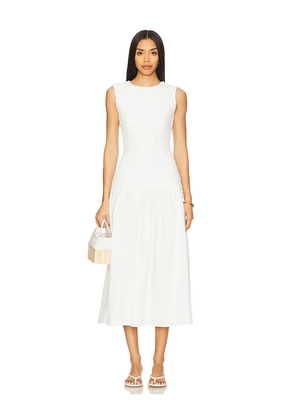 ELLIATT Fifi Midi Dress in Ivory. Size M. Also in L, XS.