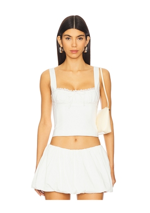 Camila Coelho Luara Top in White. Size S. Also in M, XL.