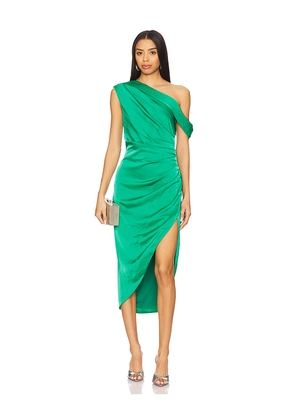 ELLIATT Roni Midi Dress in Green. Size M. Also in L, S.