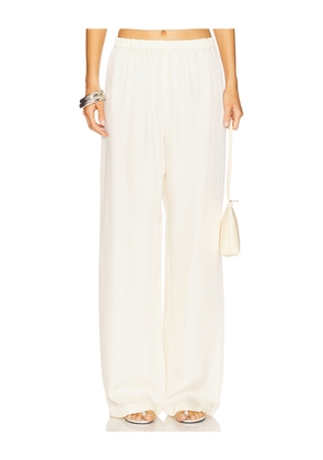 Enza Costa Fluid Pant in Cream. Size 1. Also in 0, 2.