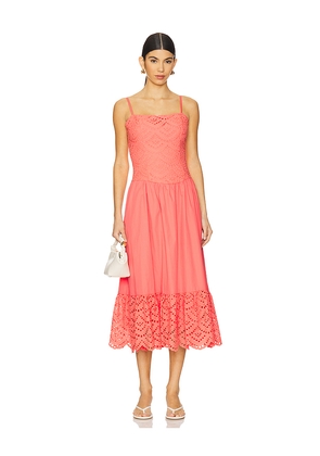 ASTR the Label Nathalia Dress in Coral. Size M. Also in L, S, XS.