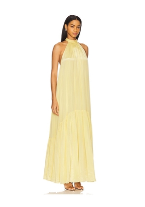 HEMANT AND NANDITA Long Dress in Yellow. Size XL. Also in L.