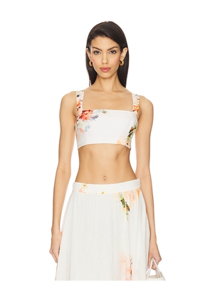 HEMANT AND NANDITA Corset Top in Ivory. Size M. Also in L, S, XL.
