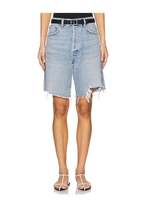 AGOLDE Indra Short in Blue. Size 24. Also in 25, 26, 27, 28, 29, 30, 31, 32, 33.