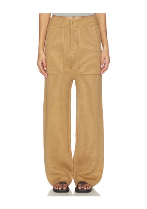 Aya Muse x REVOLVE Knit Trouser in Brown. Size L. Also in M, S, XS.