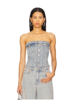 Dr. Denim Carli Denim Tube Top in Blue. Size M. Also in L, XS.