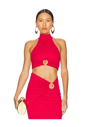 Bardot x REVOLVE Neve Sleeveless Knit Top in Red. Size L. Also in XS, S, M, XL.