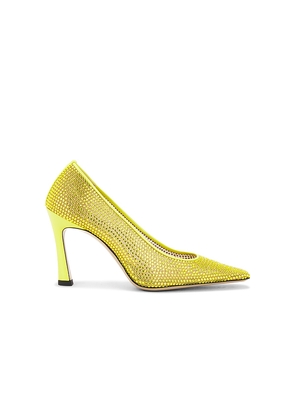 THE ATTICO Juno 95m Pump in Yellow. Size 37. Also in 36.