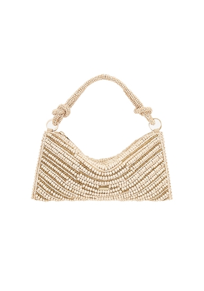 Cult Gaia Hera Nano Shoulder Bag in Nude.