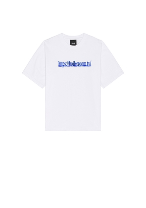 Boiler Room TV Logo Tee in White. Size M. Also in S, L.