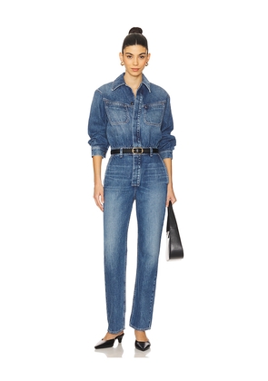 Citizens of Humanity Solene Polished Jumpsuit in Blue. Size 8. Also in 2.