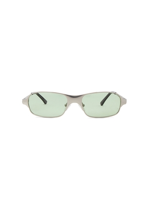 BRU Eyewear Aitken Rectangle Sunglasses in Green.