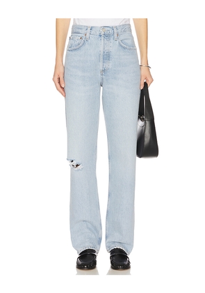 AGOLDE Kelly High Rise Straight Jeans in Blue. Size 30. Also in 31.