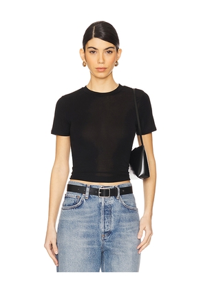 AGOLDE Ronya Layering Rib Tee in Black. Size S. Also in L.